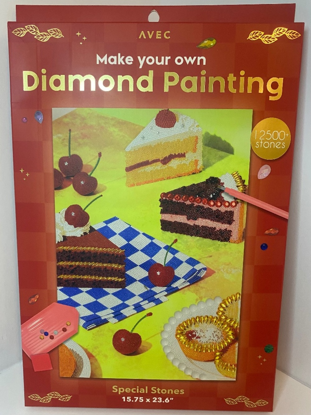AVEC Special Stones Diamond Painting Kit - Picnic Desserts - Large Craft Art